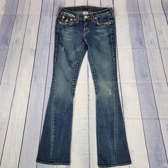True Religion Denim - True Religion Vintage Y2K Joey Low Rise Twist Flare Leg Jeans Size 26